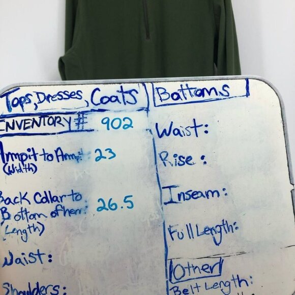 GH Bass & Co green half zip fleece mens size large - Picture 8 of 9